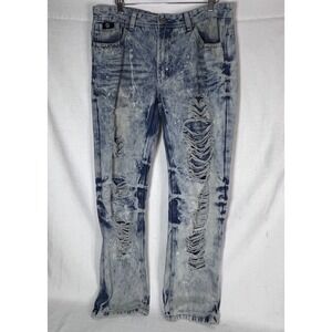 SWITCH Remarkable Mens Distressed Slim Taper Fit Jean Size 36x32